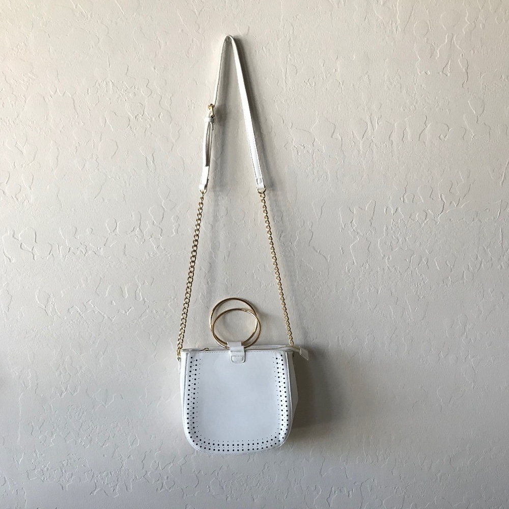 LD WHITE AND GOLD PURSE!